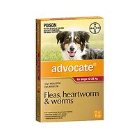 Advocate - Dogs 10-25 kgs - Red 1pk